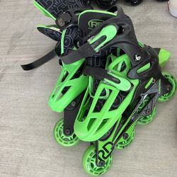 Roller Derby Trac Star Adjustable Inline Skates – Neon Green 🟢