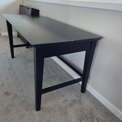 Black Wood Desk