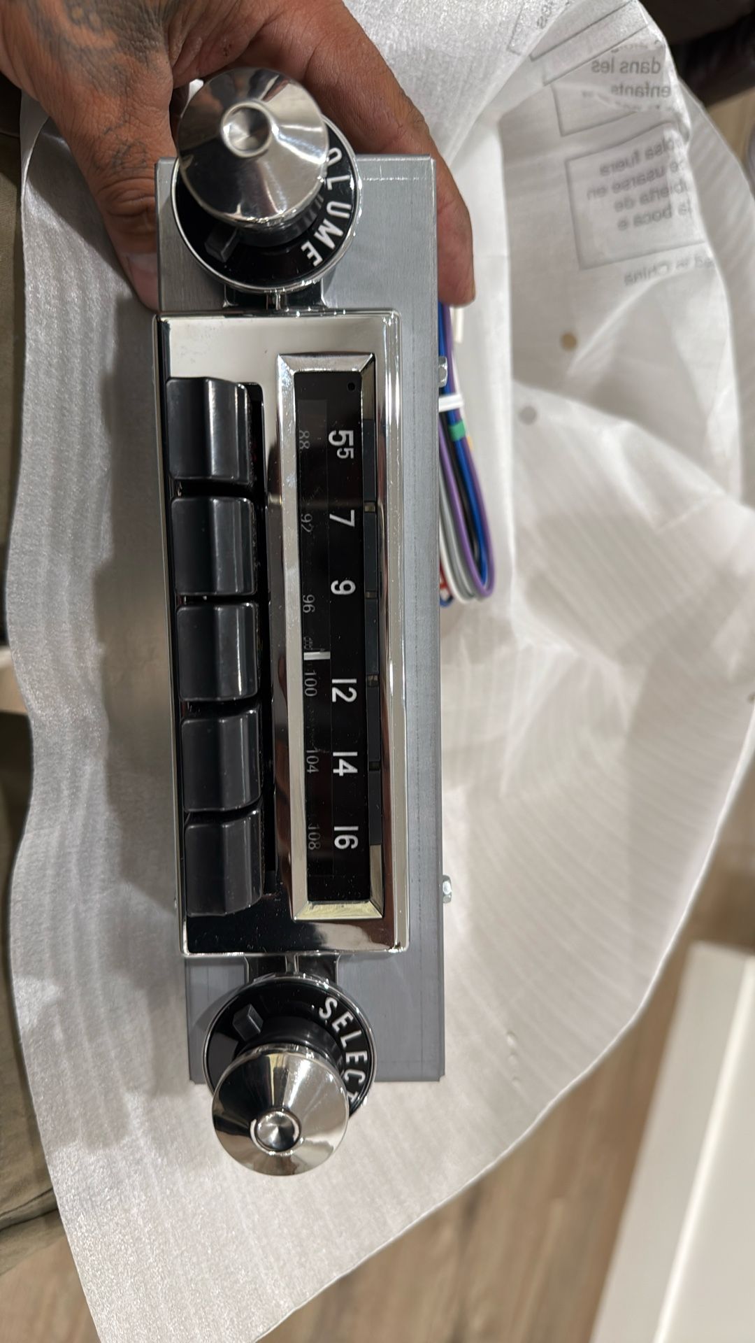 56 Chevy Antique Automobile Radio