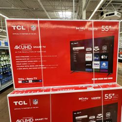 55” TCL Smart 4K Led Uhd Tv