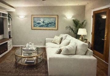 New : White Fabric Threw- Cushion Sofa