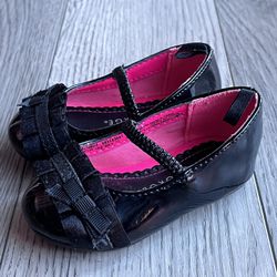 Girls’ Baby Black Dress Shoes Size 3