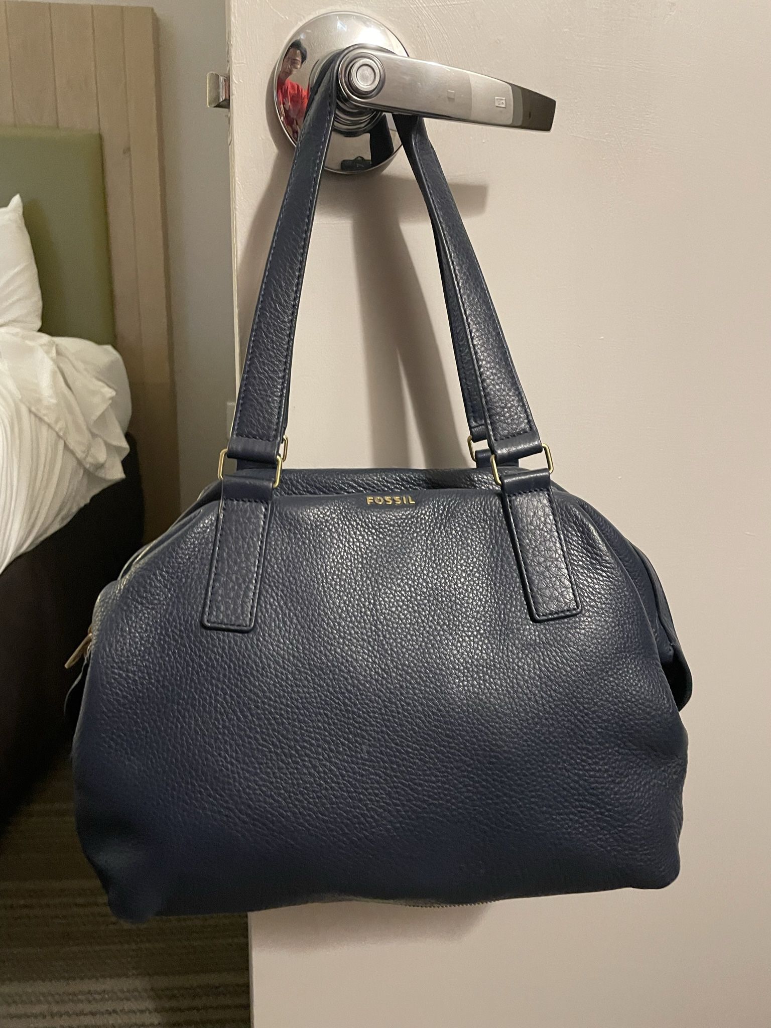 Fossil Blue Hobo Bag