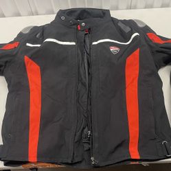 Ducati Corse D-Dry Dainese Jacket TEX C4 Men’s EUR Size: 60, RD/BLK/WHT