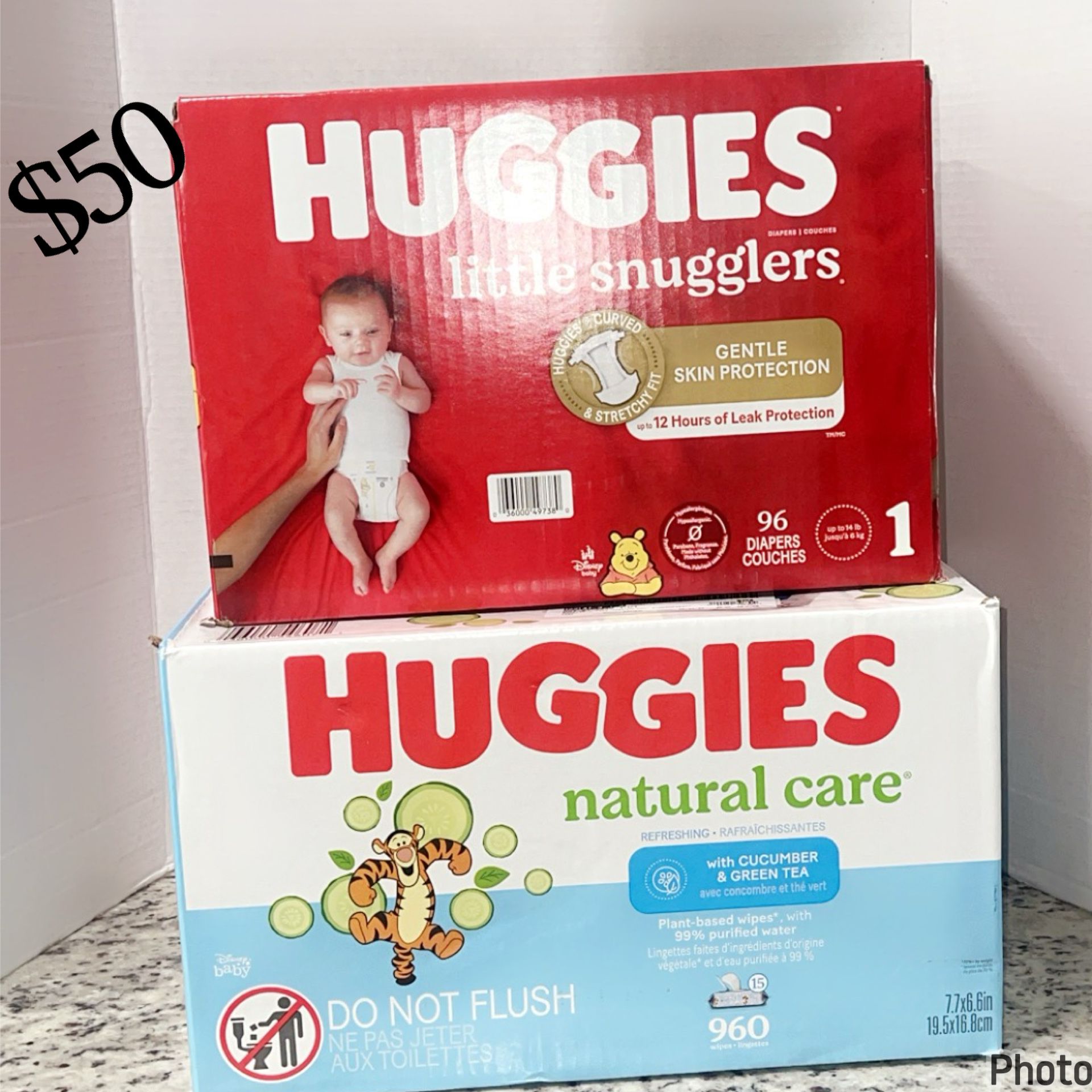 Huggies Little Smugglers Size 1 And Huggies Wipes 