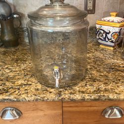 Large Glass Beverage Dispenser 