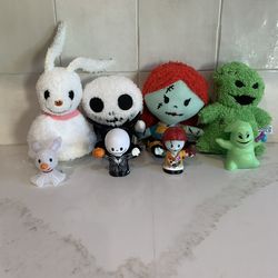 Nightmare Before Christmas Bundle of 8 items (Jack, Sally, Oogie Boogie, and Zero)