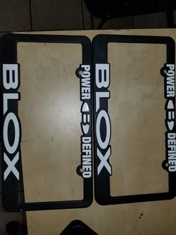 Blox plate frame