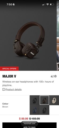 STILL IN BOX MARSHALL HEADPHONES