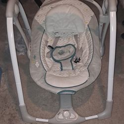 Ingenuity Convert Me 2-1 Portable Vibrating Baby Swing