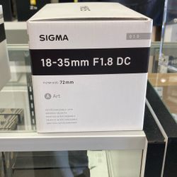 Sigma 18-35mm F1.8 For EF