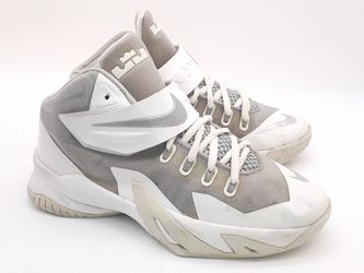 Nike Zoom Soldier 8 VIII Basketball Shoe White/Gray Youth US 5.5Y for Sale Hayward, CA OfferUp
