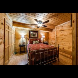 Silver Bed 2  Black End Tables And Black Tall Chest Of Drawers AND Mattress With Box Springs  ALL FOR $550