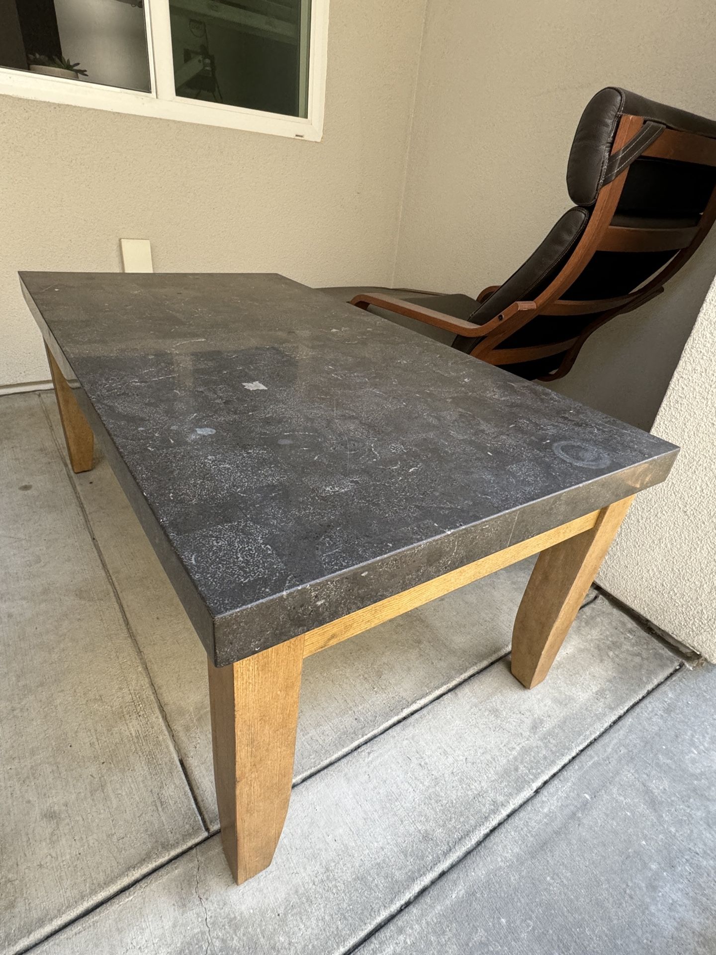 Marble Granite Top Center Coffee Table