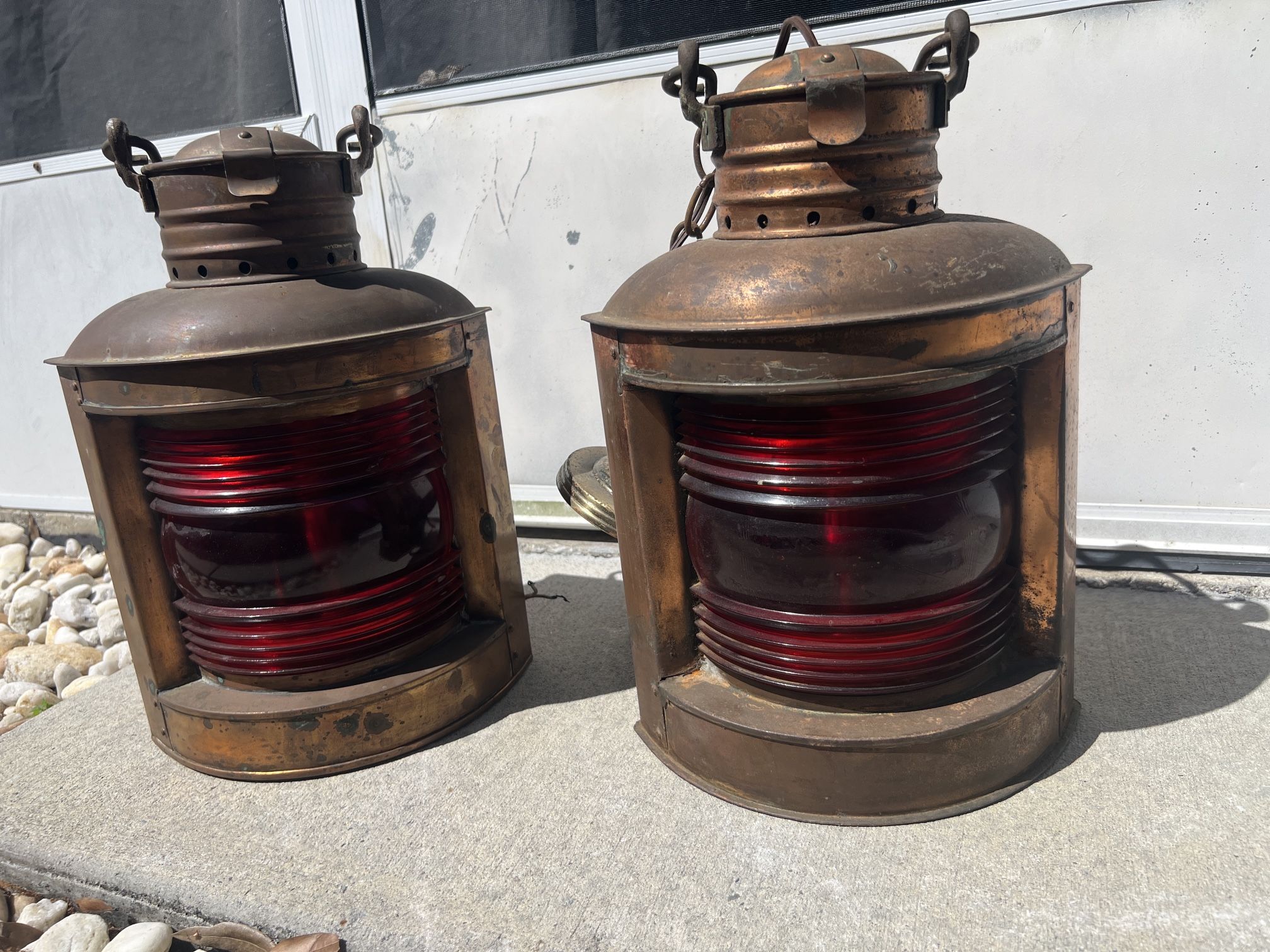 Maritime Antique Brass Port Side - Perko Navigational Lights