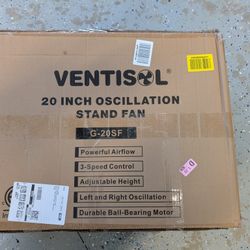 Brand New VENTISOL 20 INCH
OSCILLATION STAND FAN