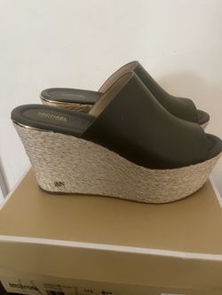 Michael Kors Green Wedge Sandals