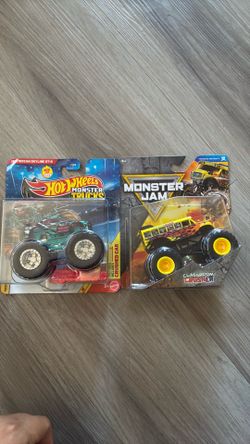 Monster Jam and Hot wheels monster truck
