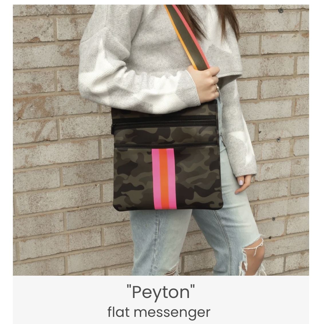 PENDING Haute Shore Peyton Showoff Neoprene Messenger Flat Crossbody bag