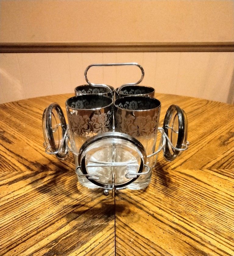 Vintage Glass Hi Ball Tumblers