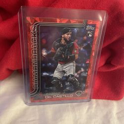Arizona Diamondbacks Adrian Del Castillo Topps Red Diamonte Card 2/5