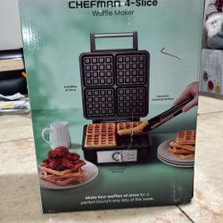 CHEFMAN 4-slice Waffle Maker 