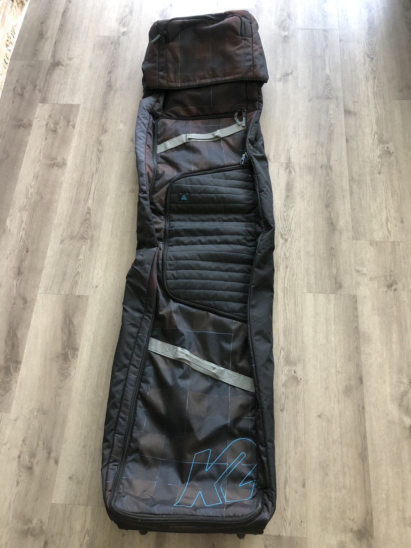 K2 Double Padded Ski Roller Wheelie Bag
