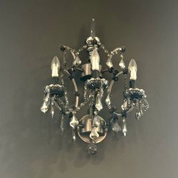 Rh Restoration Hardware Timothy Oulton 3 Light Crystal Wall Sconce 6 Av