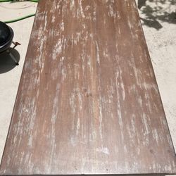 Rustic Solid Wood Farmhouse Table - Sturdy & Unique 