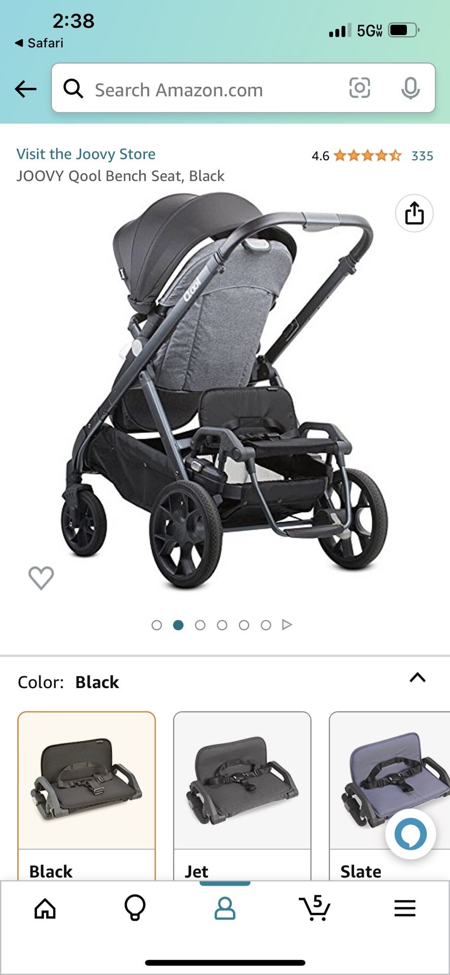 Joovy top qool bench