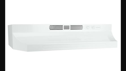 New - 30Inch Ductless Under-Cabinet Range Hood, WHITE