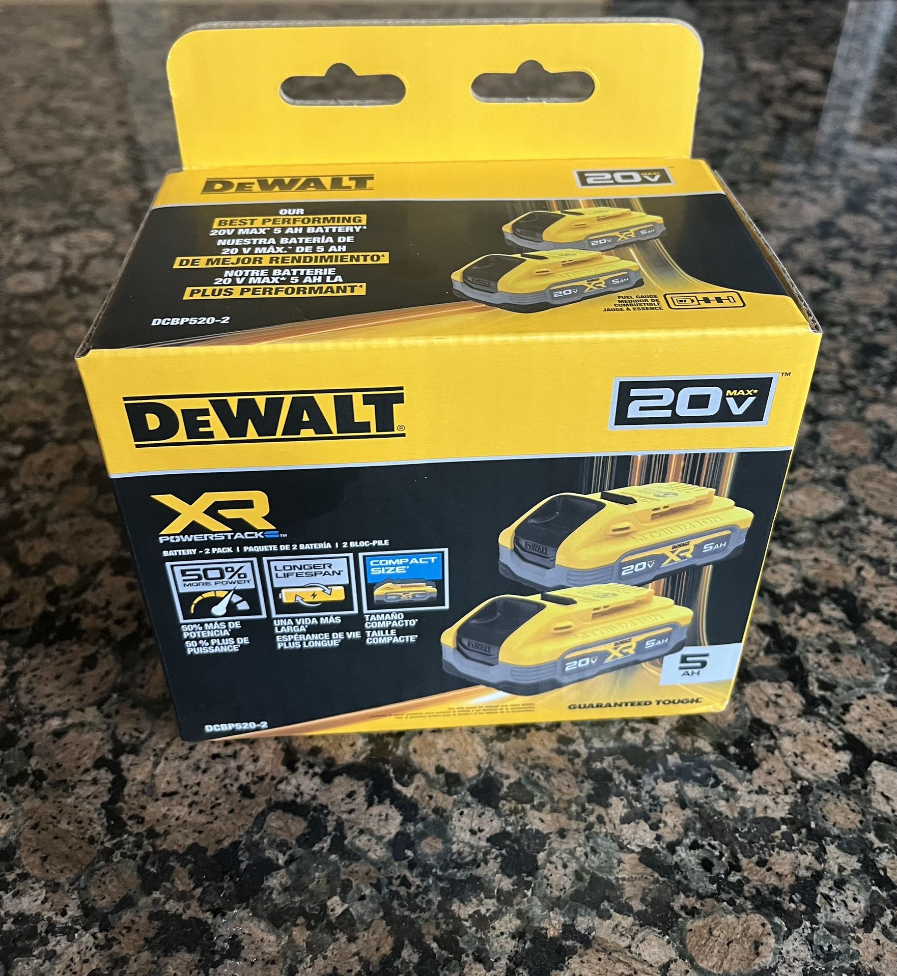 DEWALT POWER-STACK 5AH BATTERY XR (2 PACK)