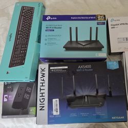 NETGEAR LOGITECH TPLINK Computer Accessories Brand New Or Used Once Excellent Condition Routers Switches Keyboards Bulk Or Individual