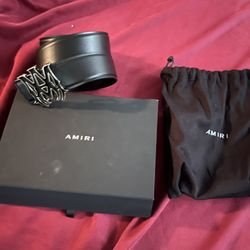 Black Amiri Belt 