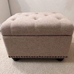 Upholstered Ottoman With Storage