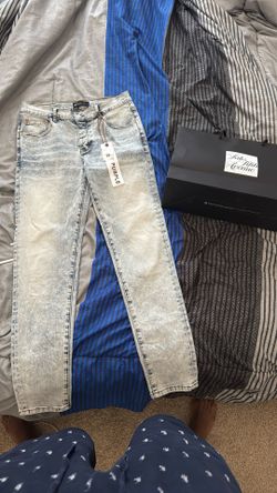 purple jeans