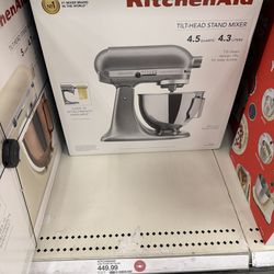 Kitchen aid tilt-head mixer 4.5 qt 4.3 liters