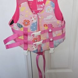 Gogo Kids Toddler Swim Vest Life Jacket Pink Size Medium