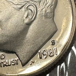 1981-S ERROR COIN. S over S Proof DCAM TYPE 2 BU