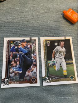 2025 Topps Oversize Jumbo Rookie Card Lot Jackson Jobe OTC-30 Nick Kurtz US201 RC Tigers Athletics