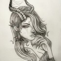 Mythical Woman Sketch