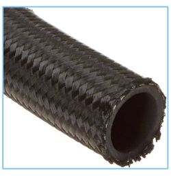 Vibrant Performance 6ft 4” Roll -16 Black Nylon Braided Flex Hose
