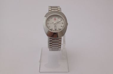 Rado Diastar Automatic Rare Lined Gray Dial Day Date (contact info removed).3 Mens Watch