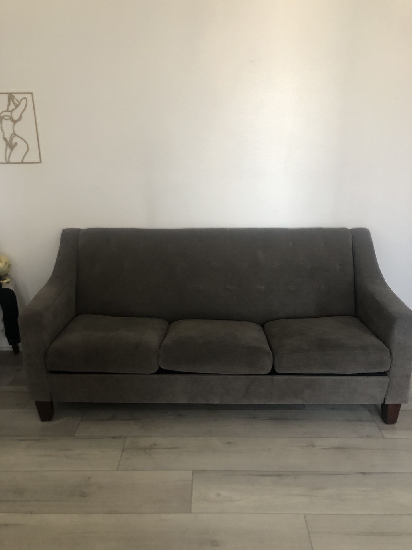 Gray Couch For Sale, Very Soft Almost New Condition