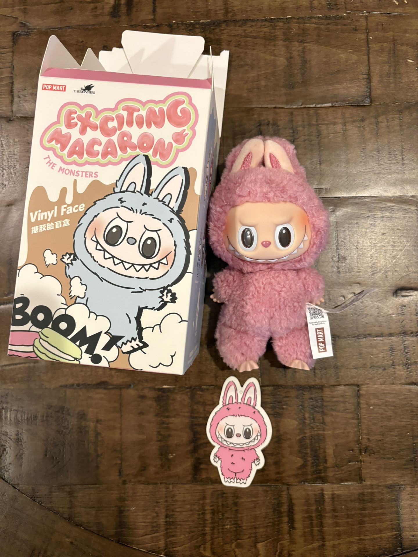 Pop Mart Labubu The Monsters Tasty Macarons Lychee Berry Vinyl Plush Pendant