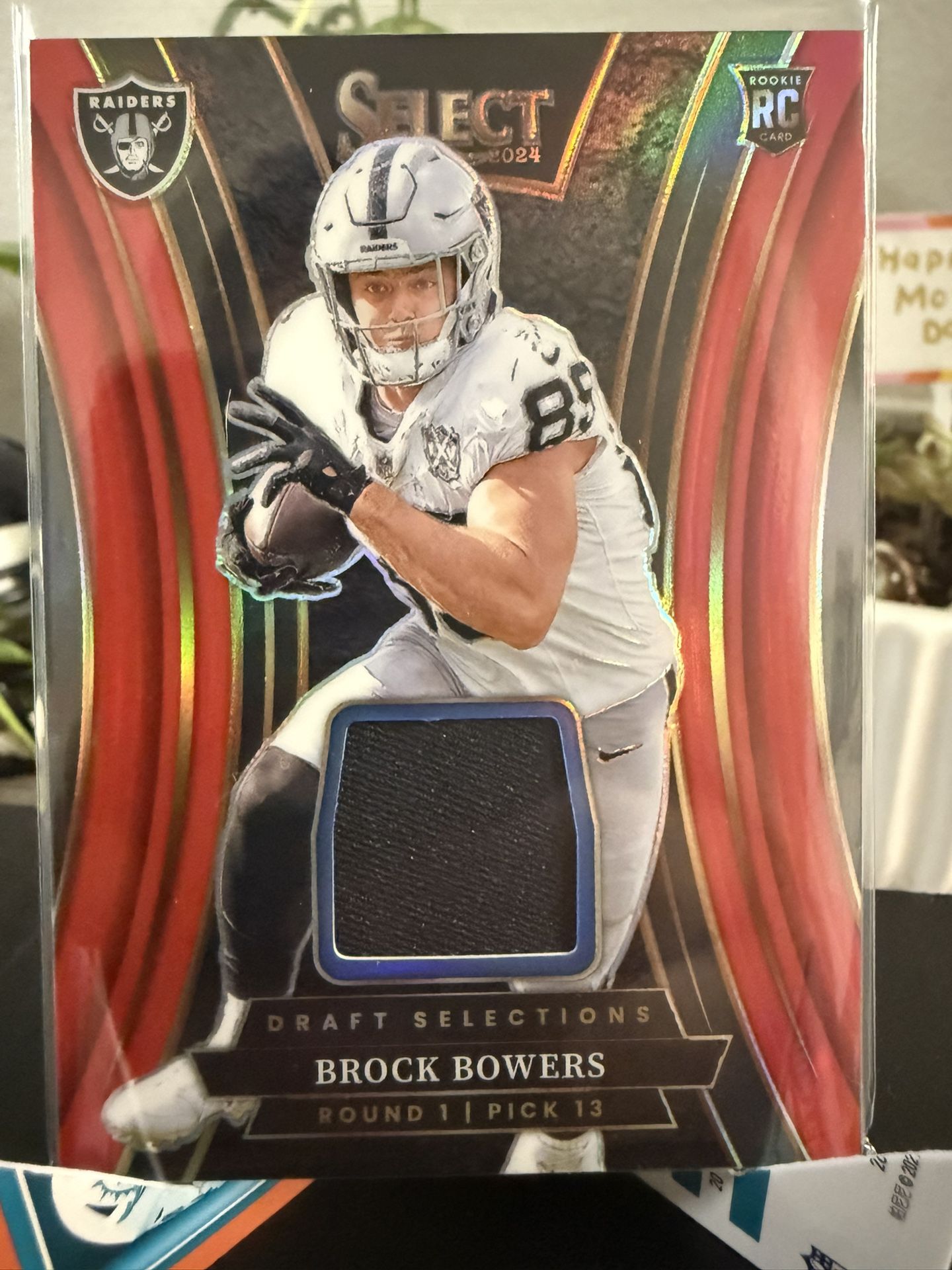 Brock Bowers rookie card patch