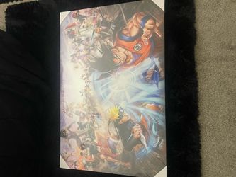 Anime canvas poster