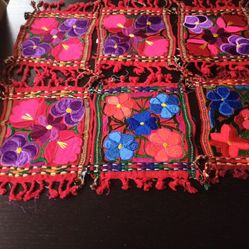 HAND EMBROIDERED CUP HOLDERS 