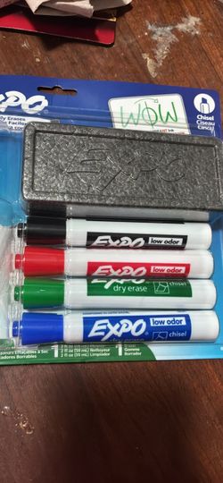 Expo markers and eraser
