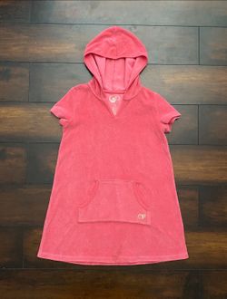 Little Girl Clothes OP Girls Terry Cloth Swimsuit Cover Up With Hoodie Size 7/8